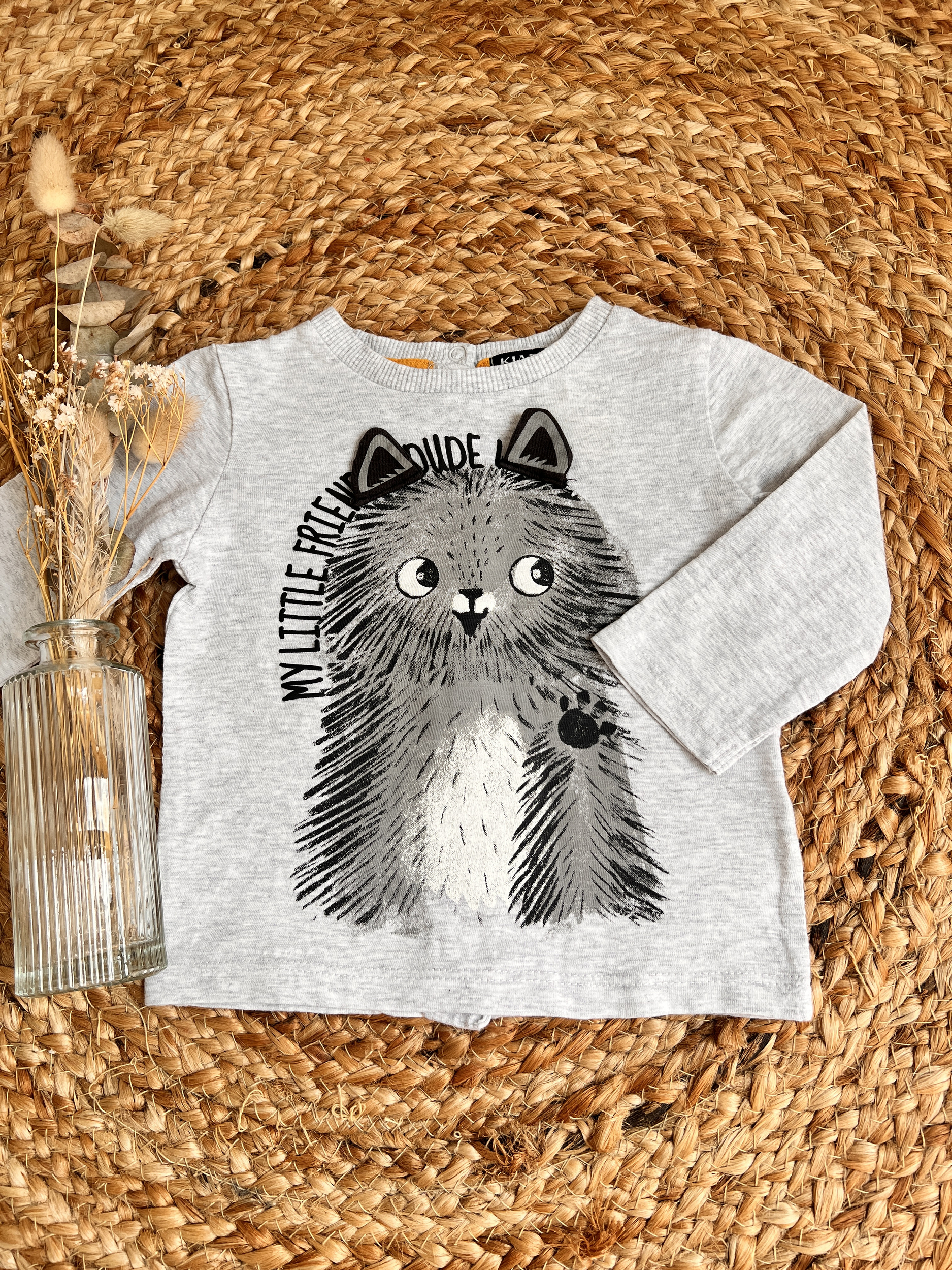 T-shirt gris - Kiabi - 6 mois