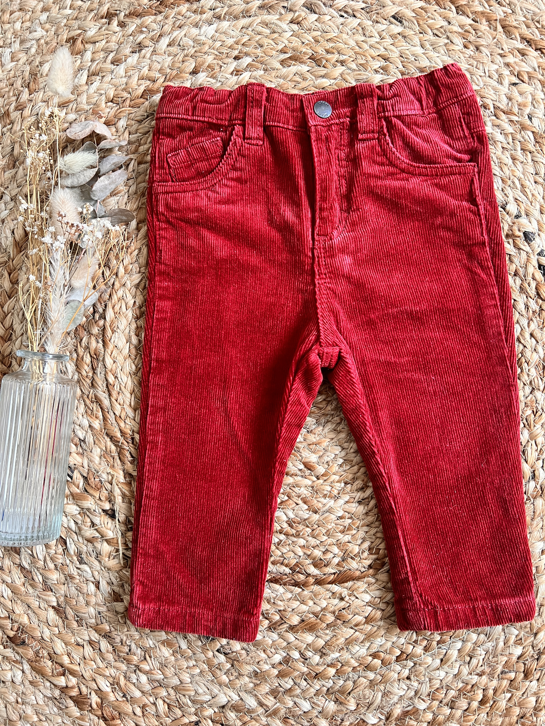 Pantalon en velours bordeaux - DPAM - 12 mois