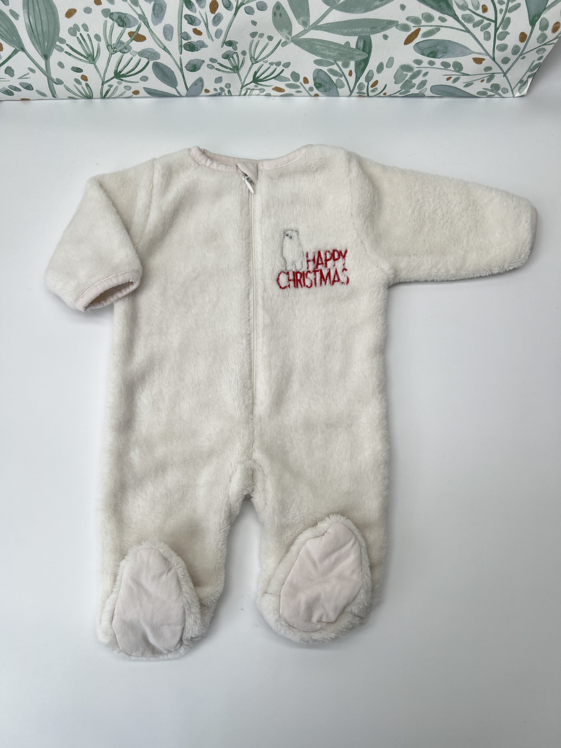 Pyjama Bébé Noël En Velours - Pyjama Noël - Mon Coffret Naissance