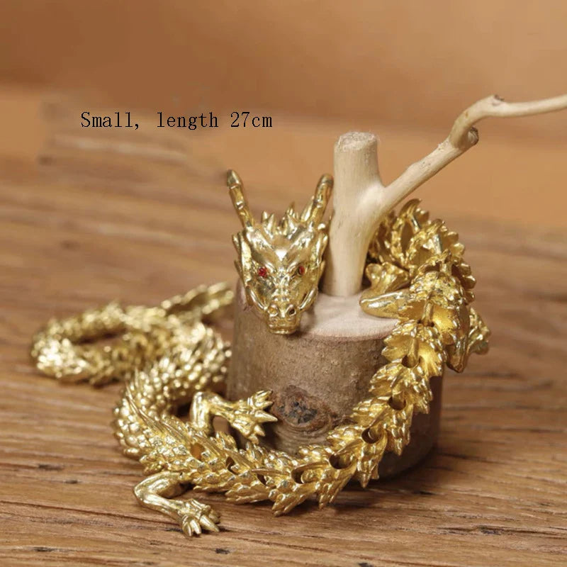 Side profile showing the dragon's sculpted wings and base