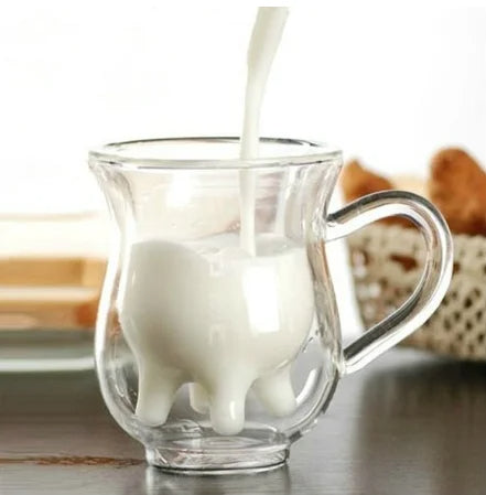 CowDoubleLayerGlassMug