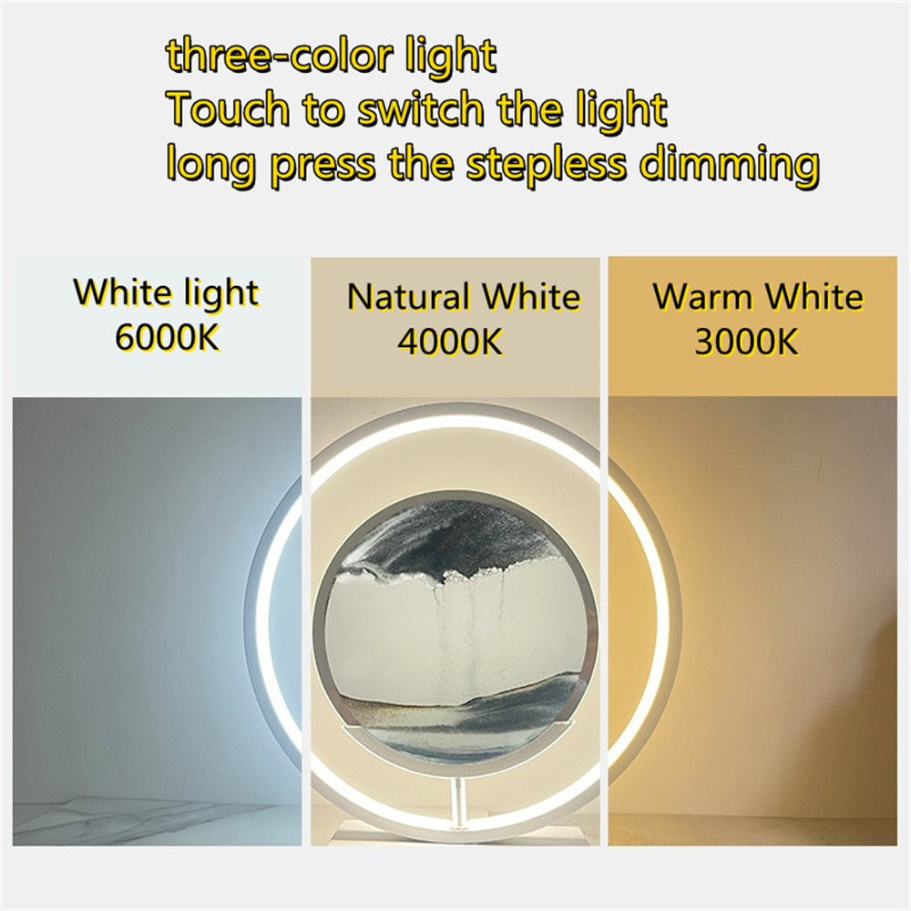 Soft-focus view of the lamp used as a nightlight in a cozy space
