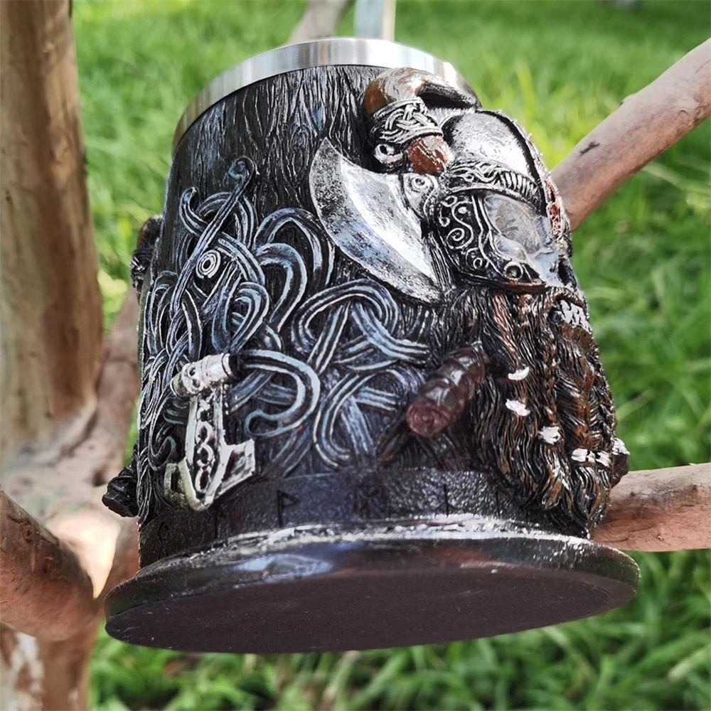2-main-vikings-warrior-style-stainless-steel-danegeld-tankard-mug-medieval-pirate-large-double-layer-drinking-beer-cup-vintage-ornament