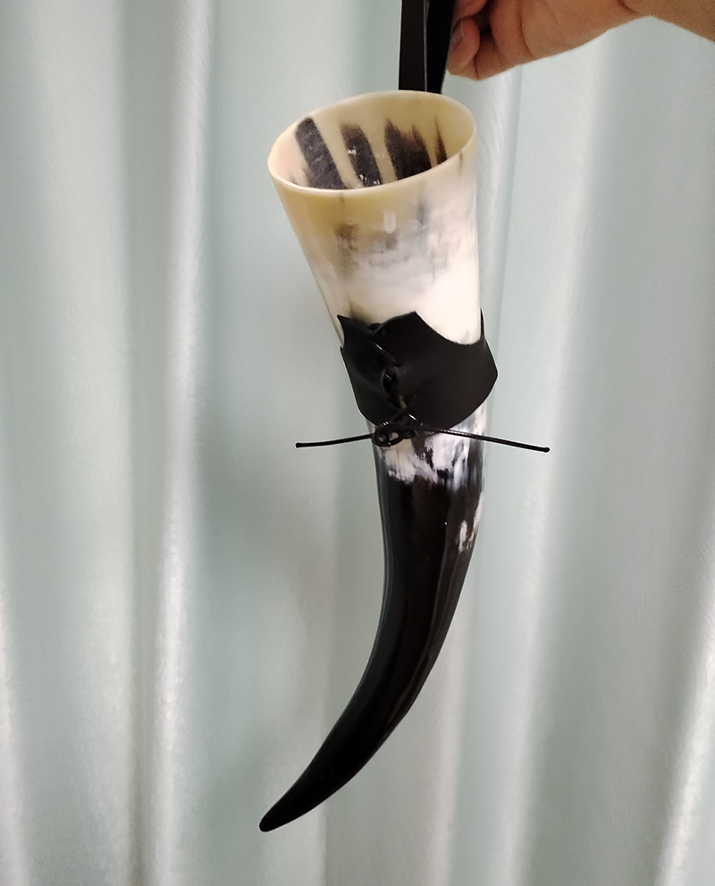 VikingHornHandmadeRealMug_3