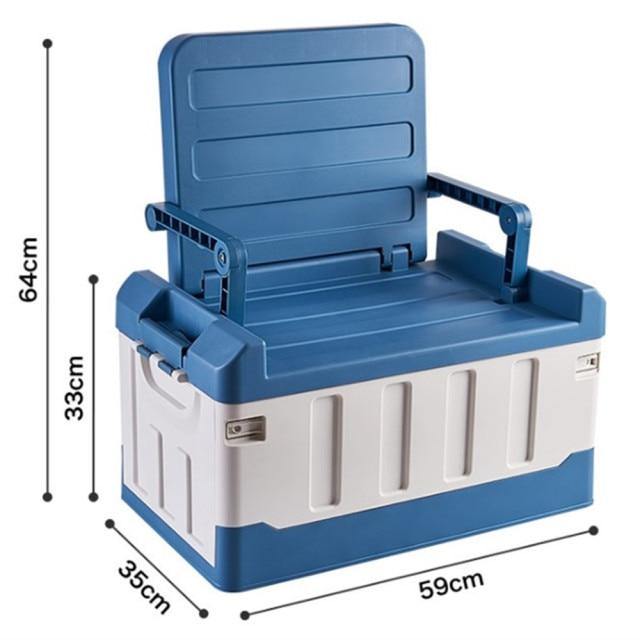 Seat used at a tailgate with people around