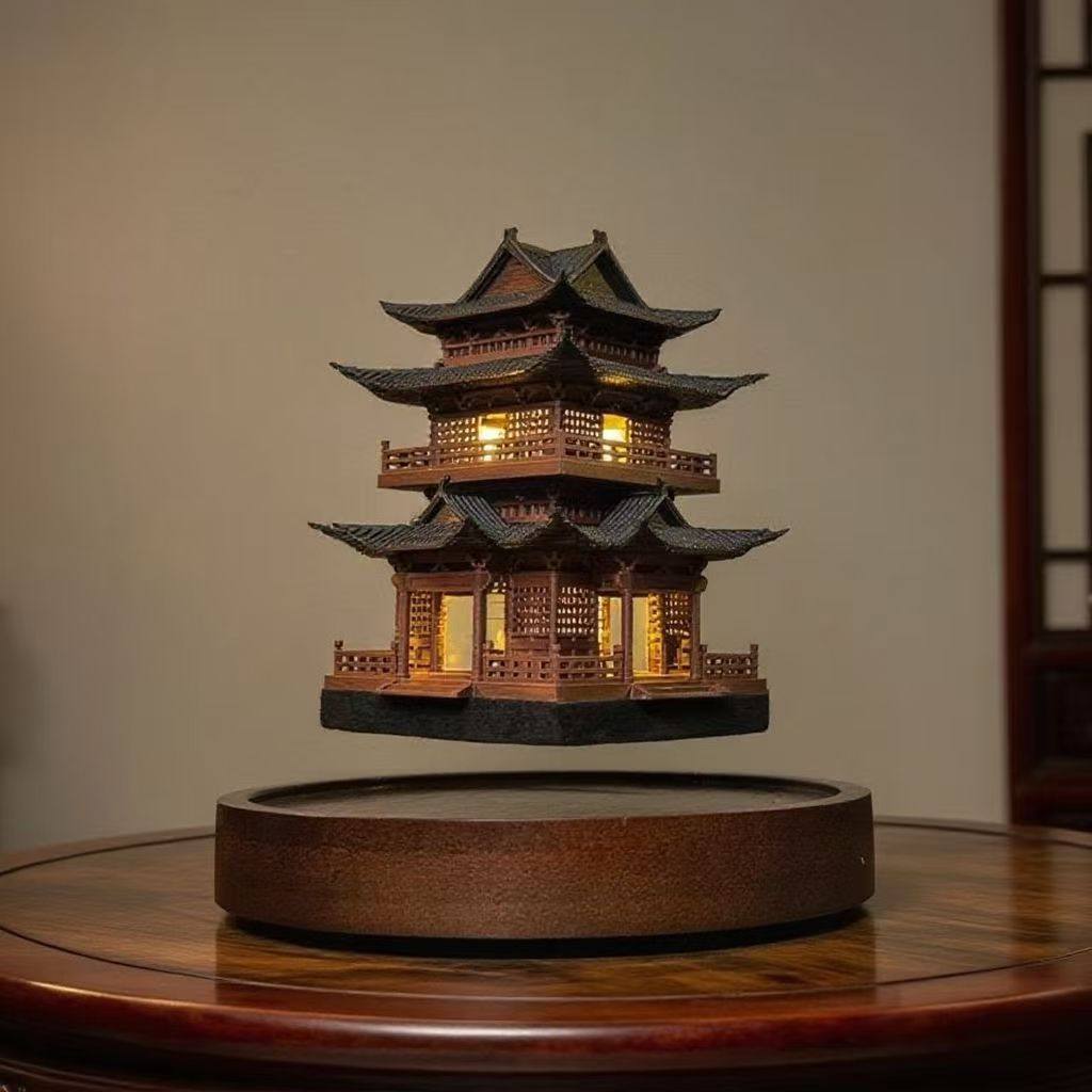 LevitatingPagodaArchitecturalDeskDecor