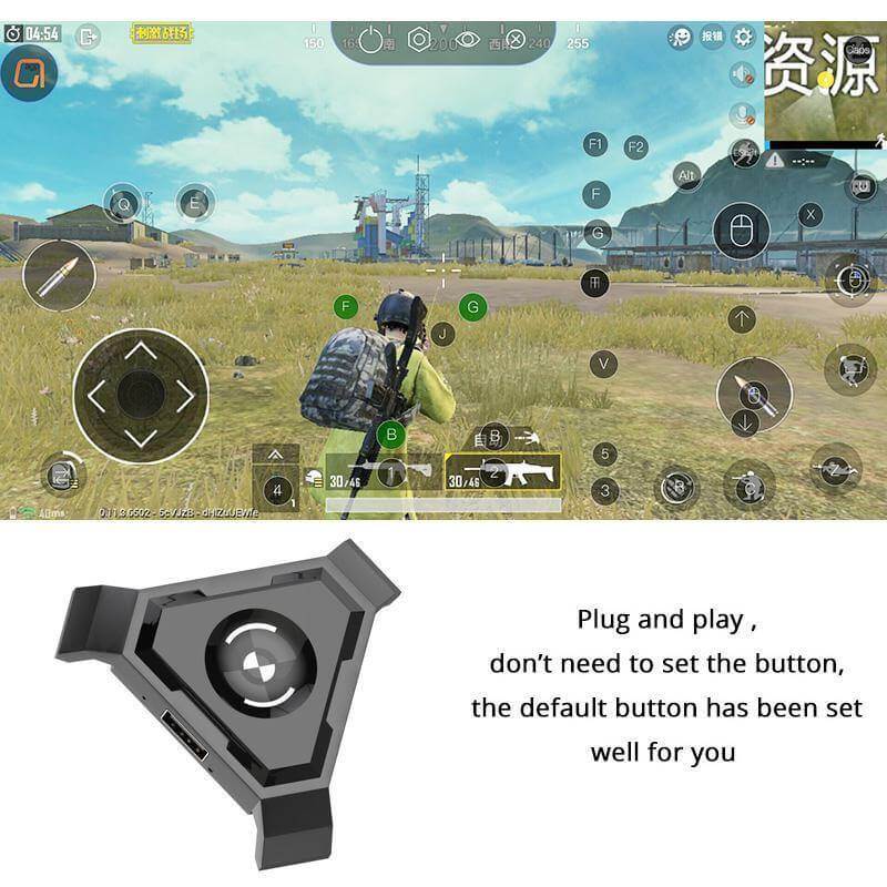 Charging cable included with the Mobile Gaming Kit coiled neatly