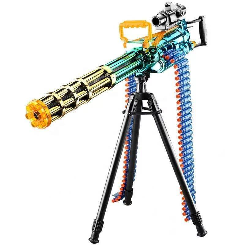 Front-on view of the foam blaster ready to fire