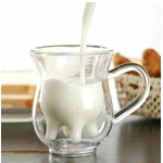 CowDoubleLayerGlassMug