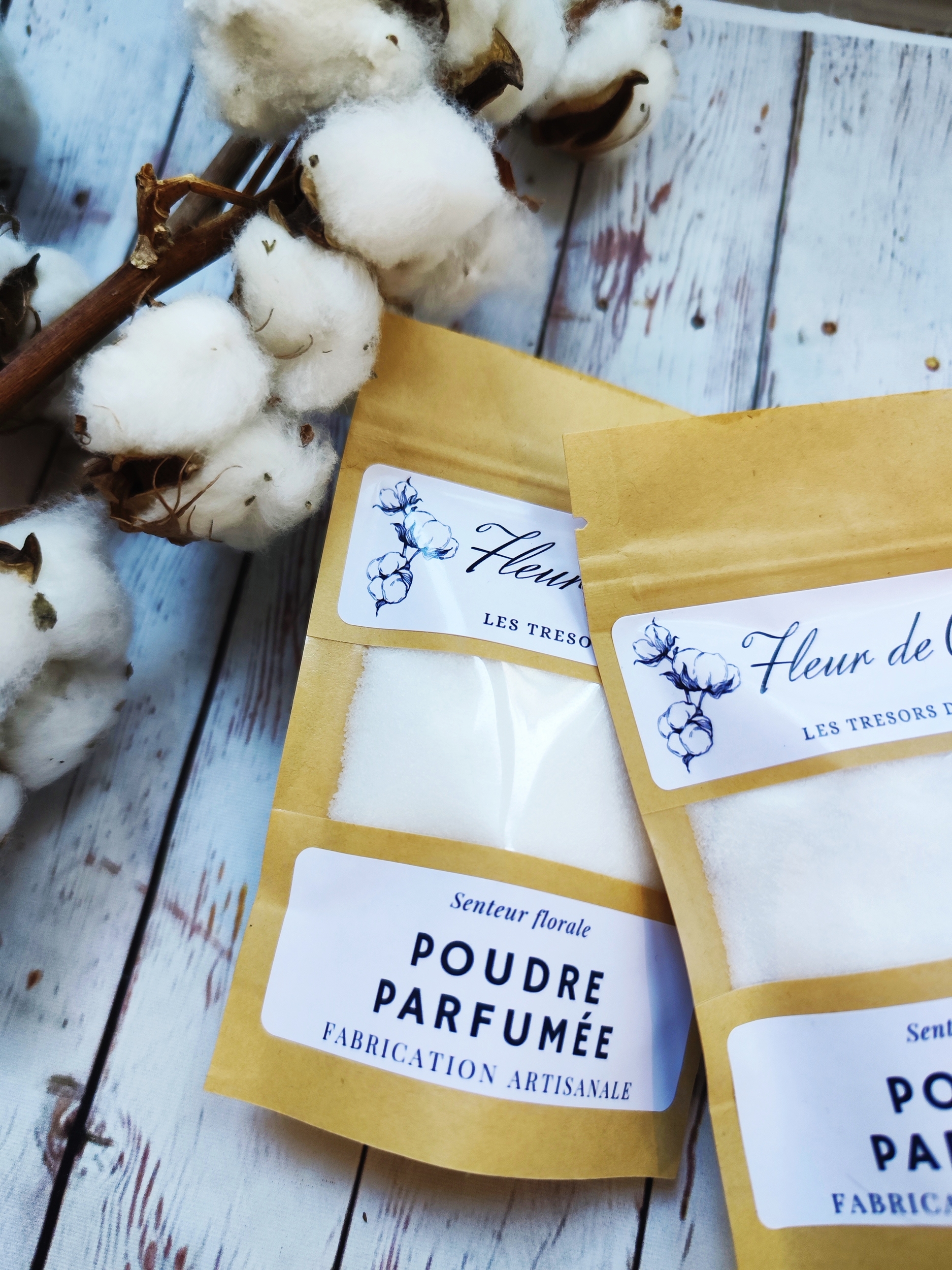 Poudre parfumée Fleur de coton - La Fabrique de Pepette