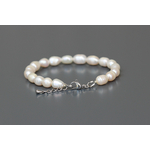 Fermoir et extension du bracelet pour femme Pricila en perles deau douce 7 mm
