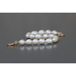 Bracelet Pricila or pour femme en perles deau douce blanches et apprêts en gold filled  par DorienneBCréations