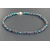 Collier Alyzéa en perles sùperdùo et perles en verre, fermoir magnétiqùe avec strass