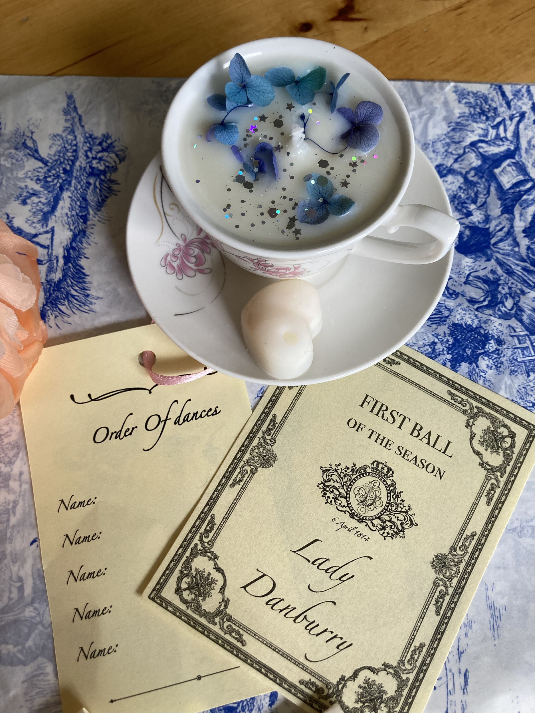 Bougie tasse Bridgerton