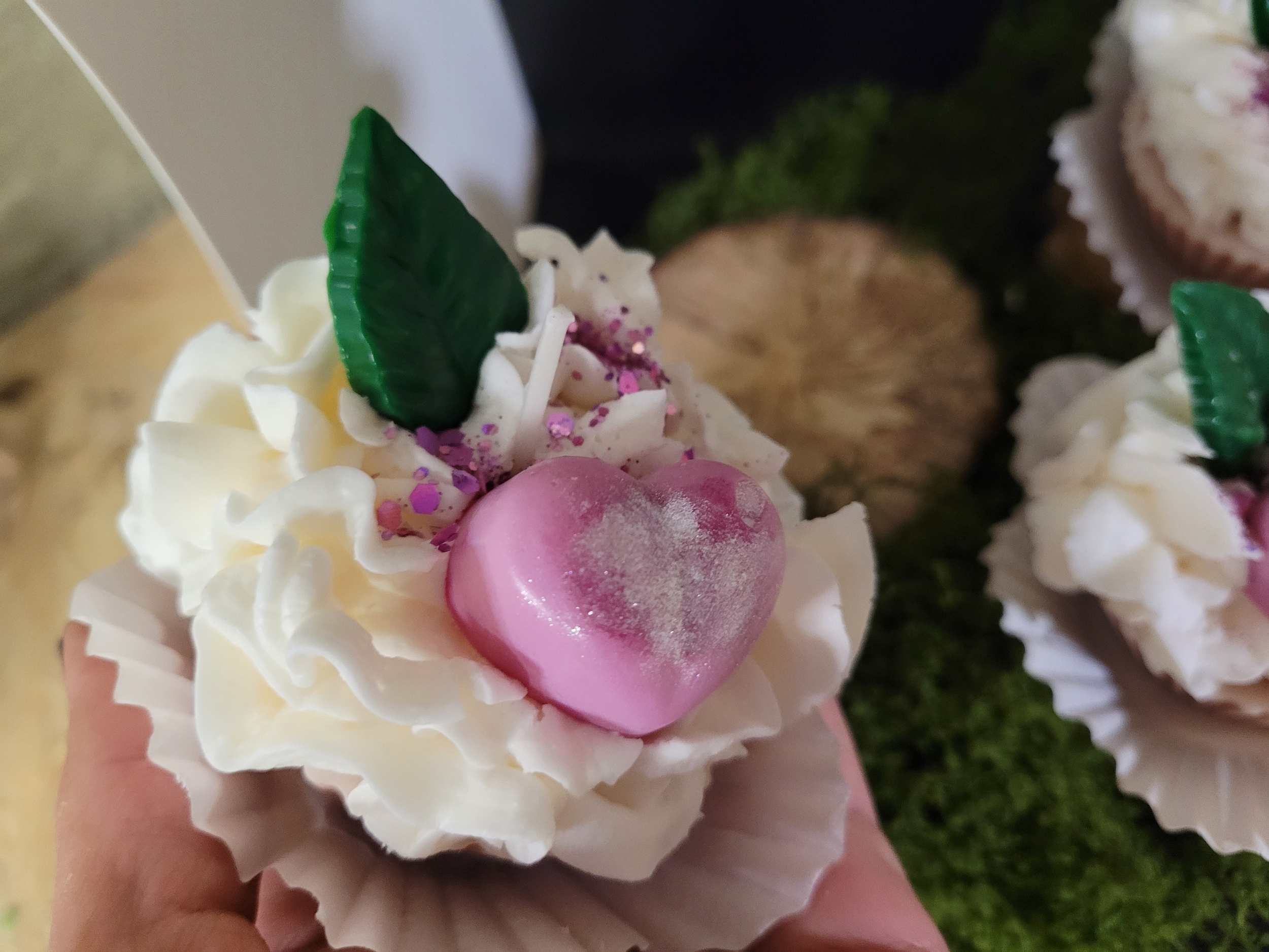 bougie forme de cupcake