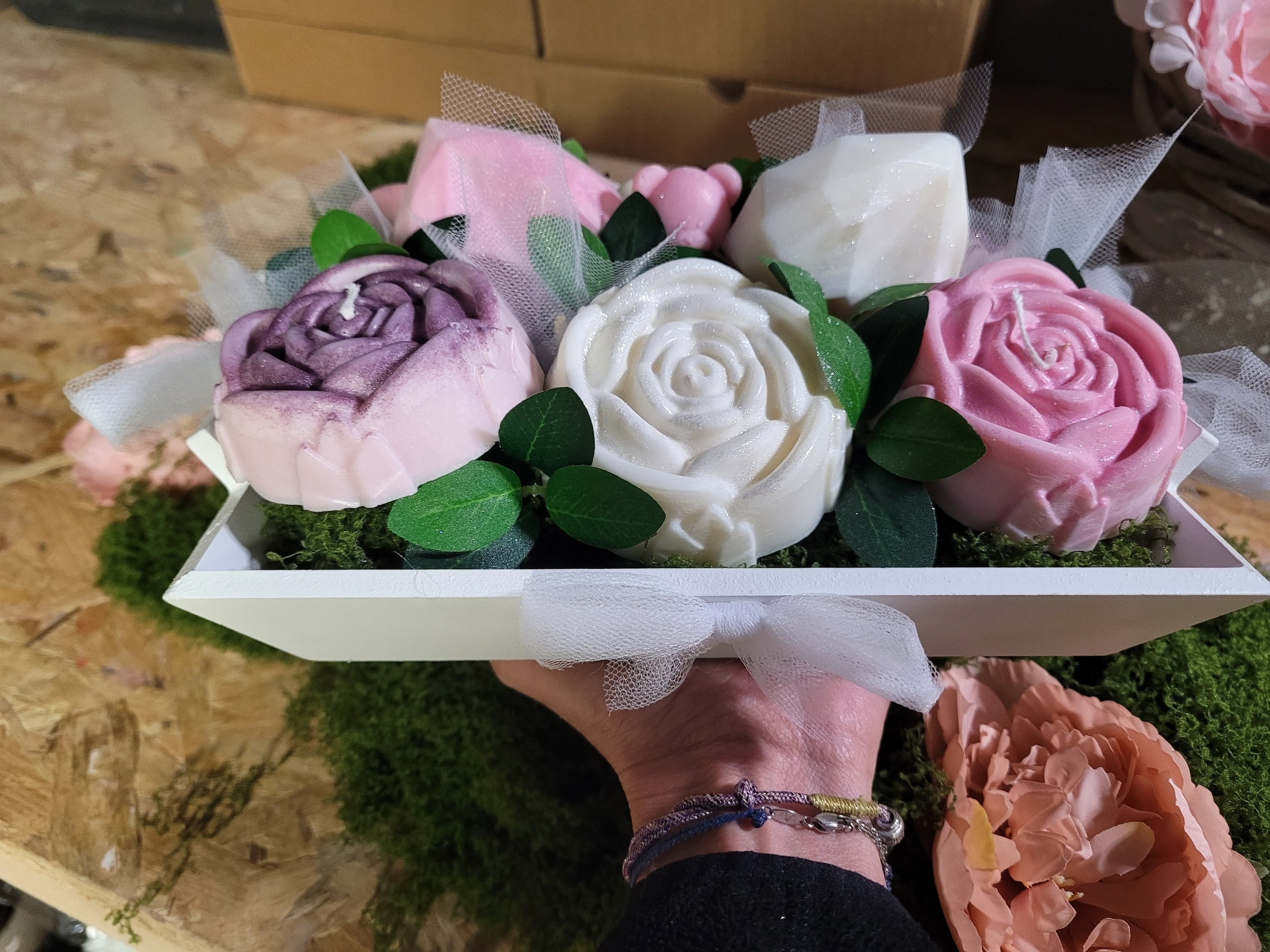 bouquet de bougies cadeau maman