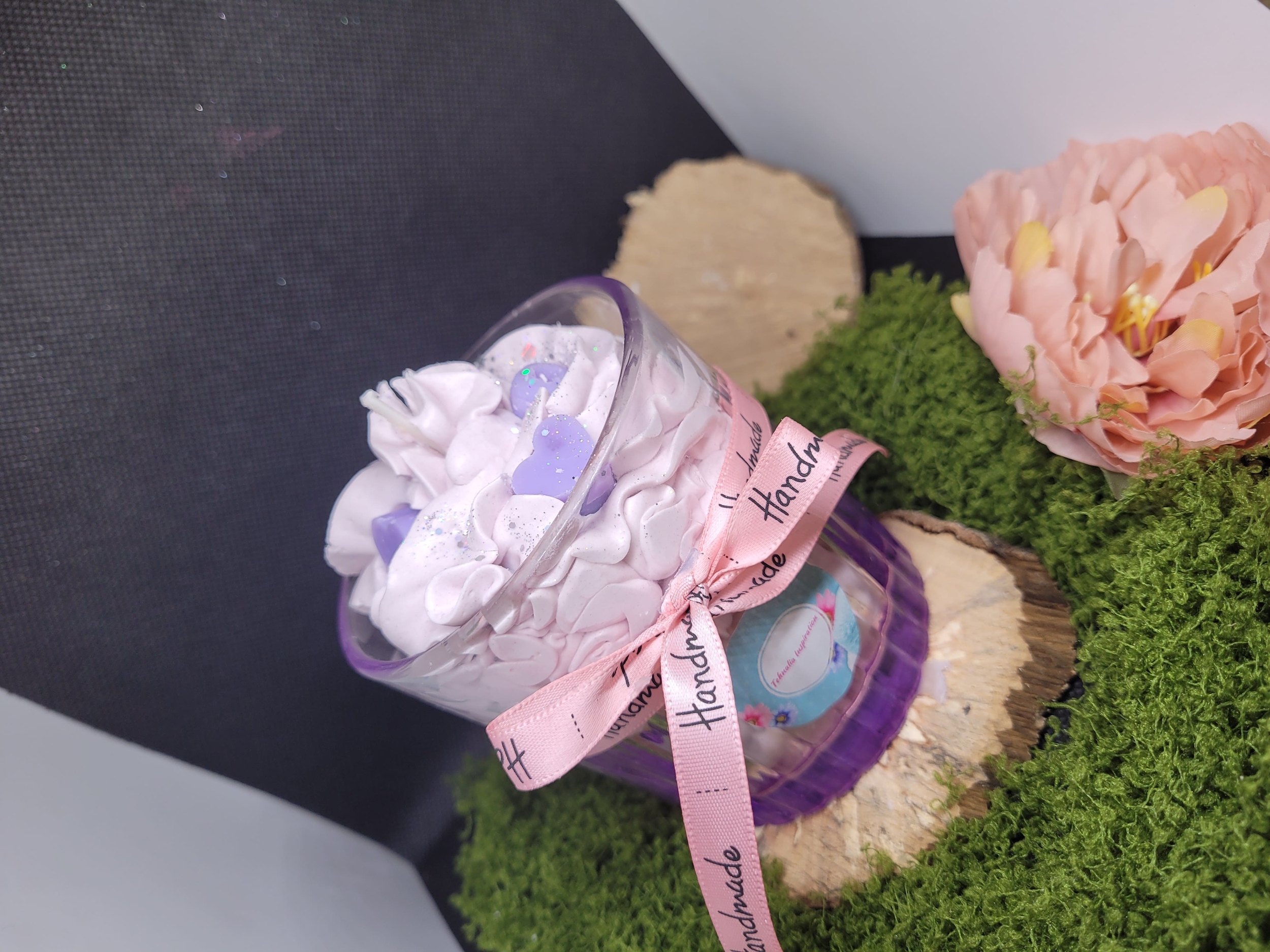 Bougie cupckae fruits rouge
