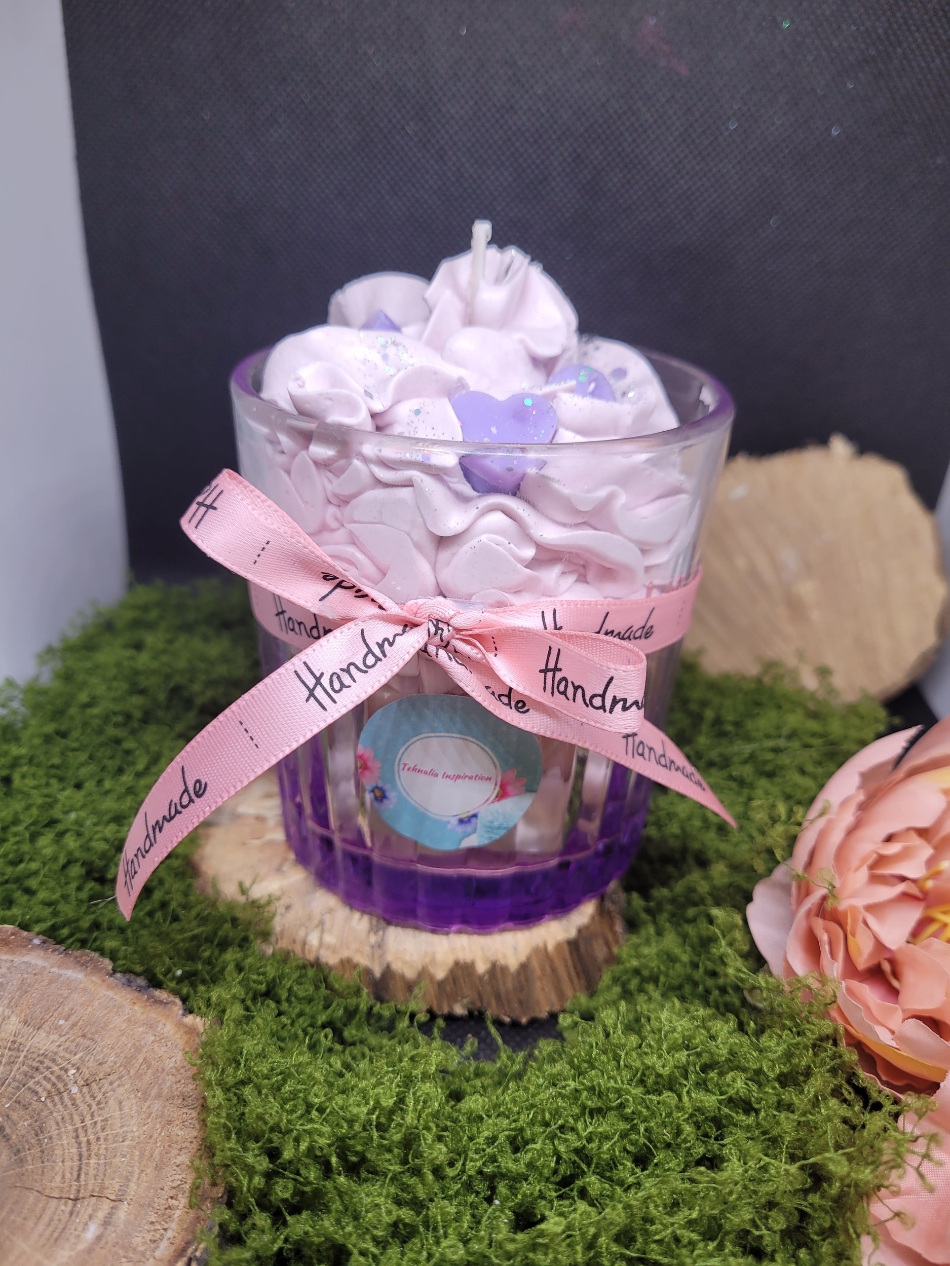 Bougie cupcake parfumée fruits rouges