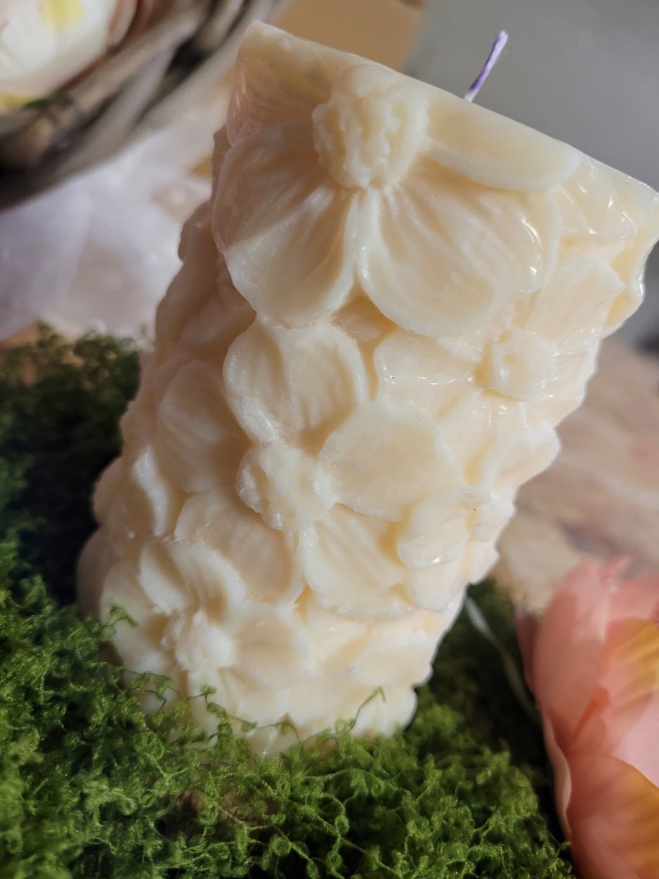 bougie-blanche-fleur