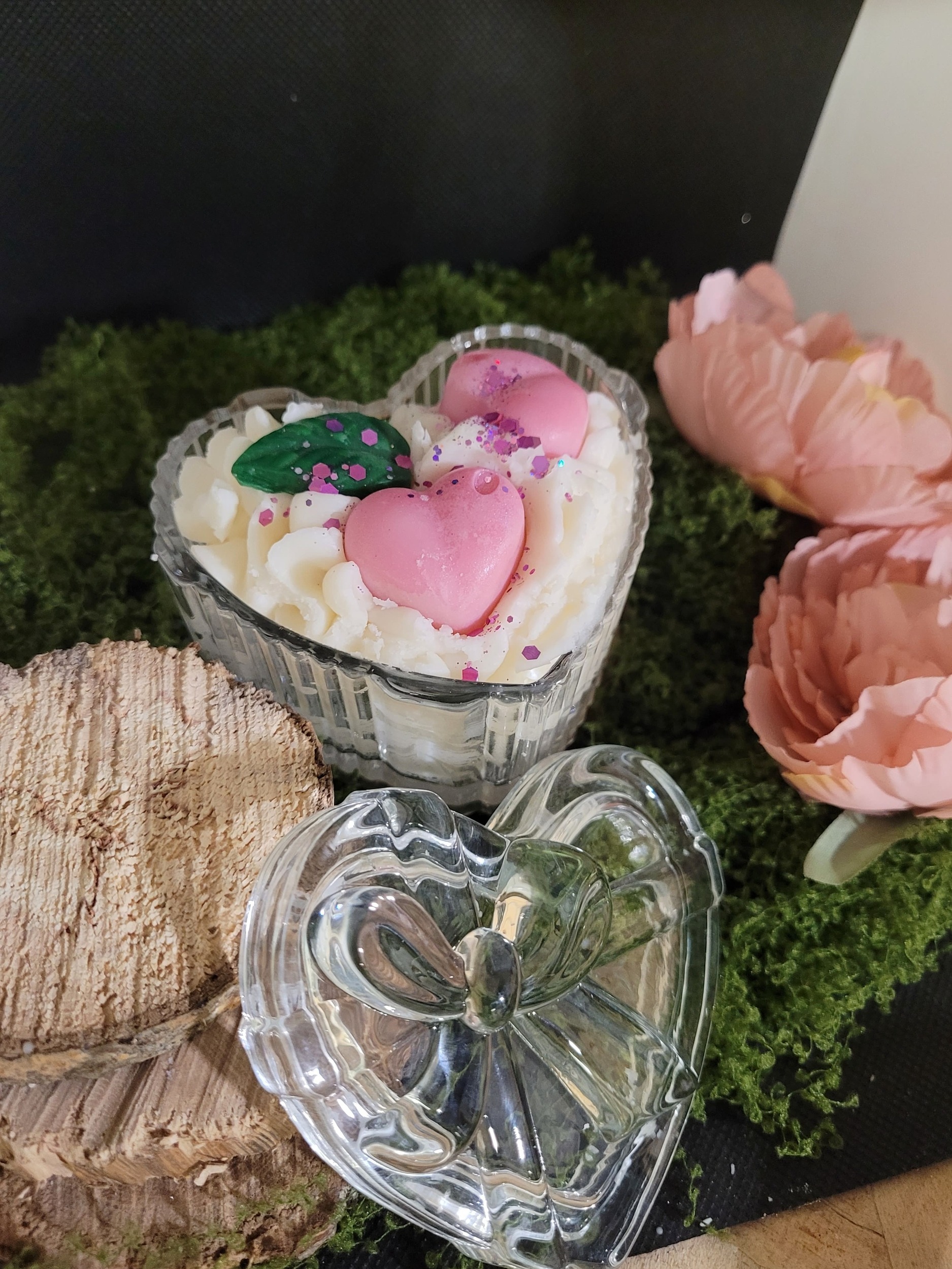 bougie coeur pour maman