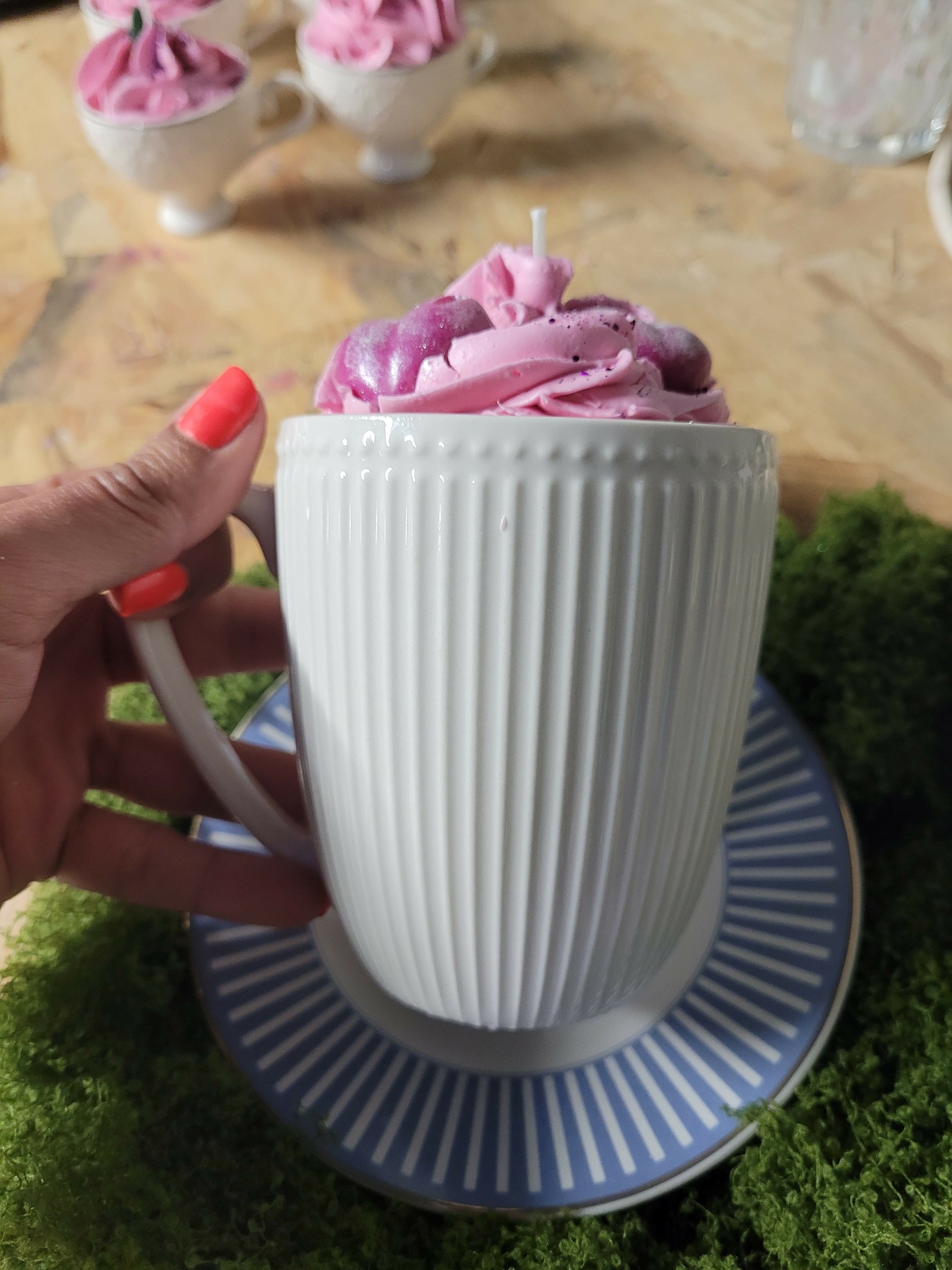 bougie gourmande chantilly cerise