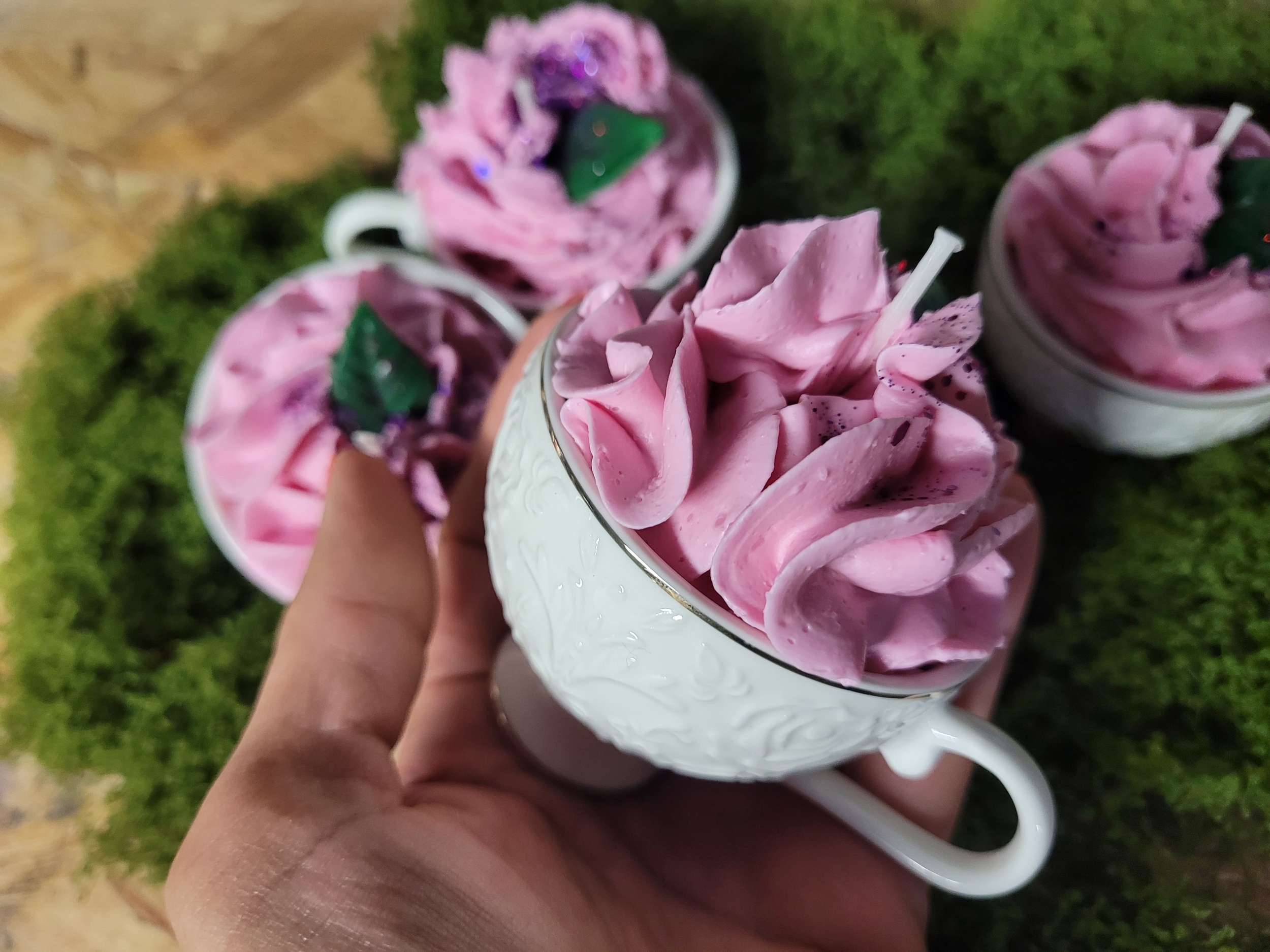 bougie chantilly tasse ceramique