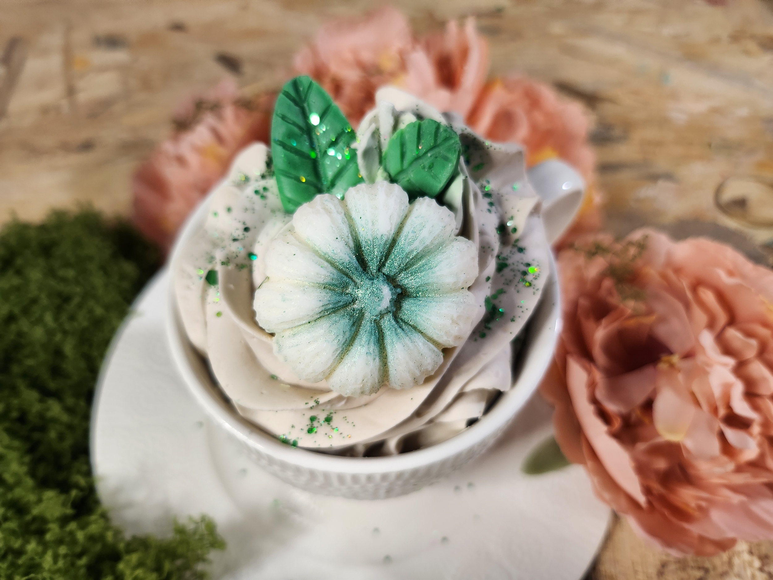 bougie tasse chantilly parfum tarte à la citrouille