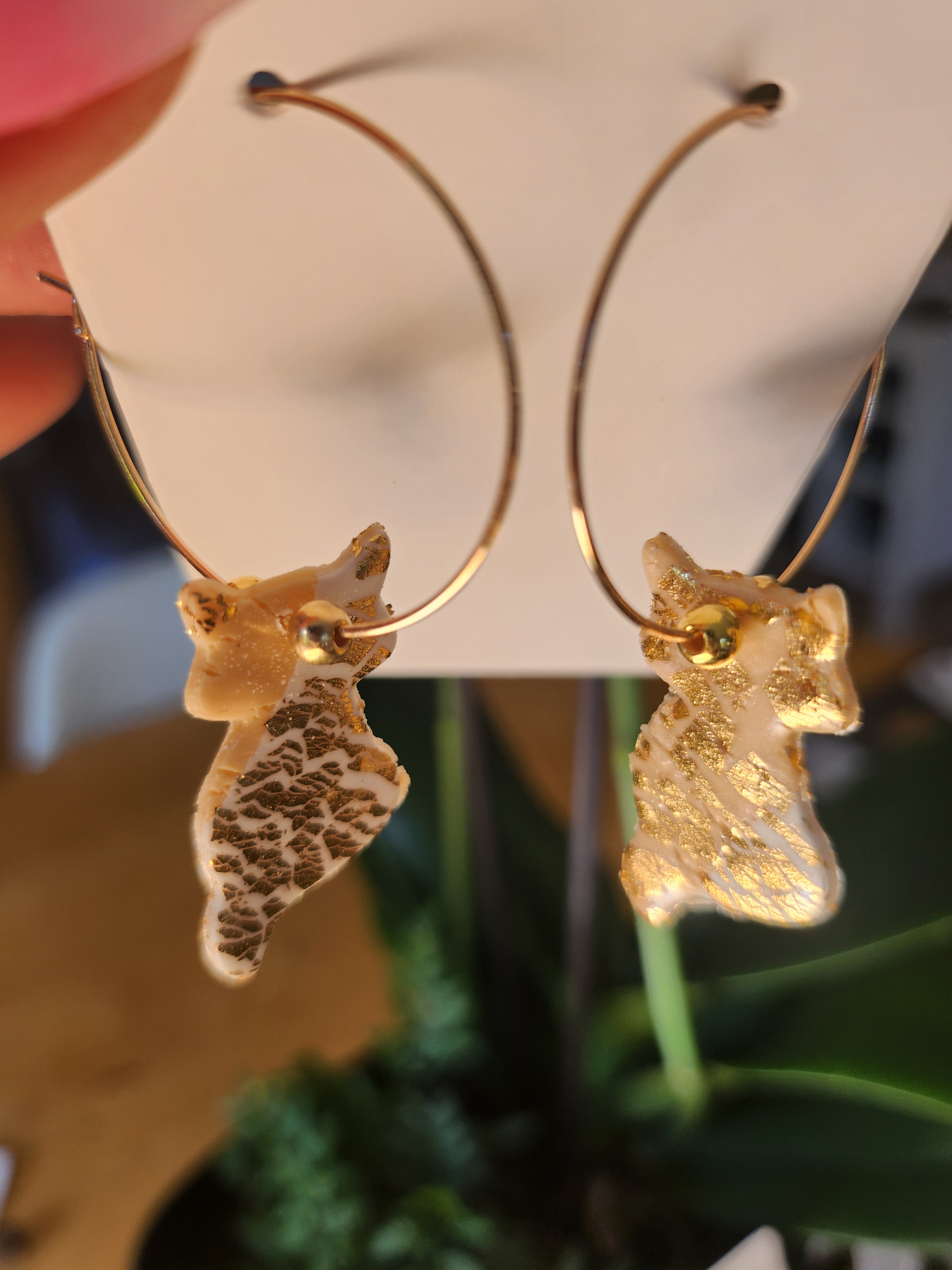 Boucles doreilles pâte polymère