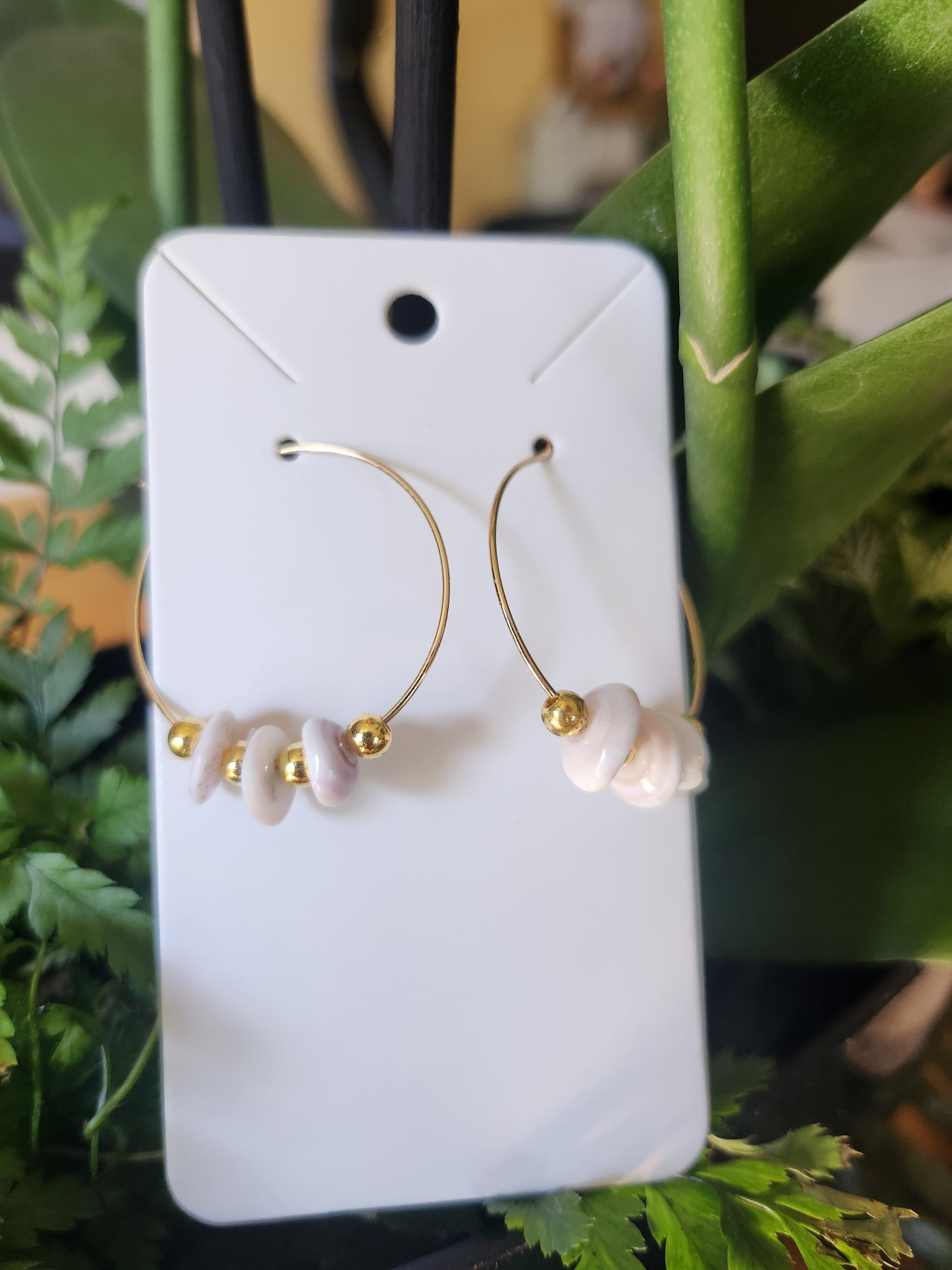 boucles doreilles coquillages