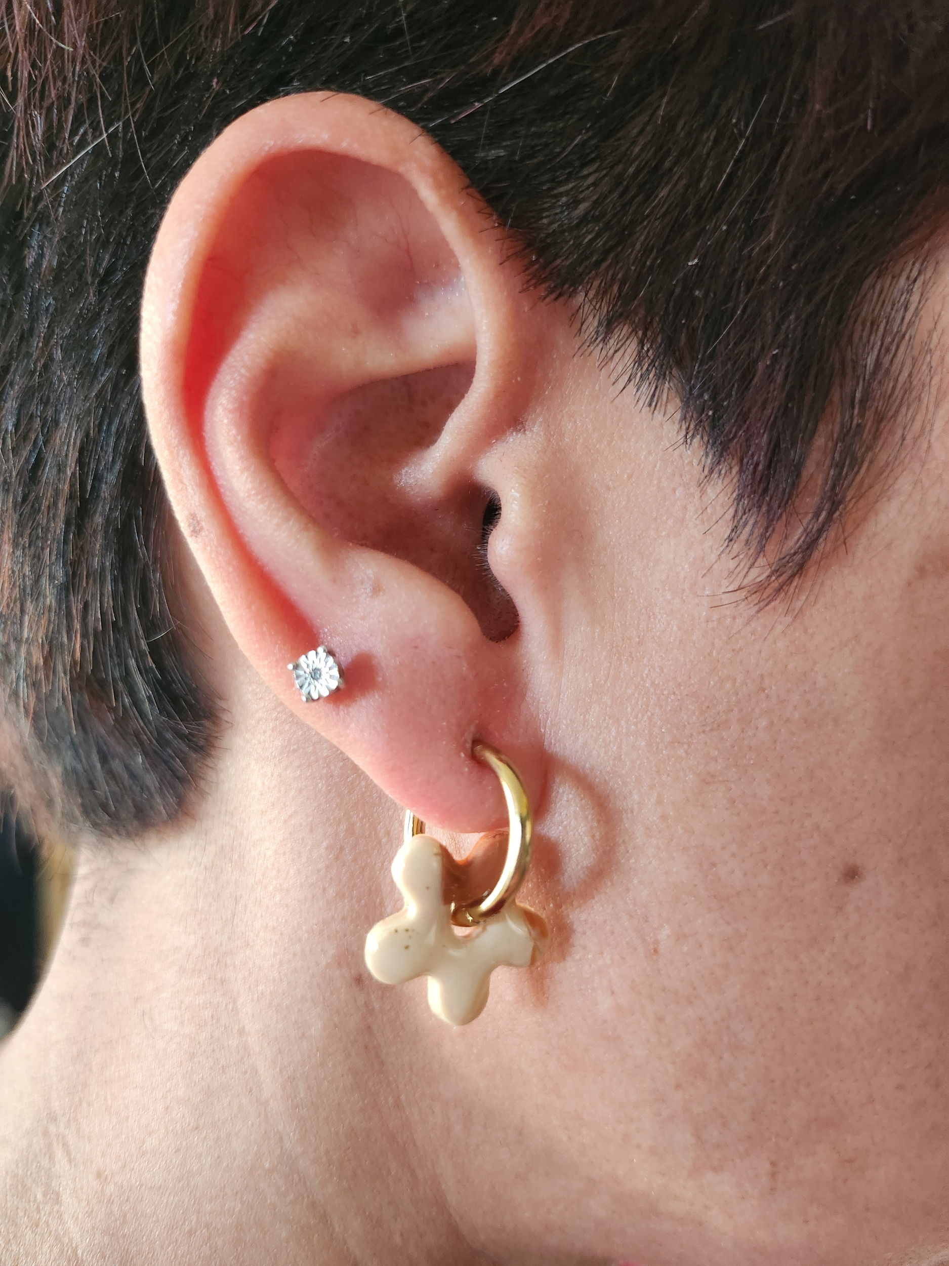 Boucles doreilles mini charms girafe