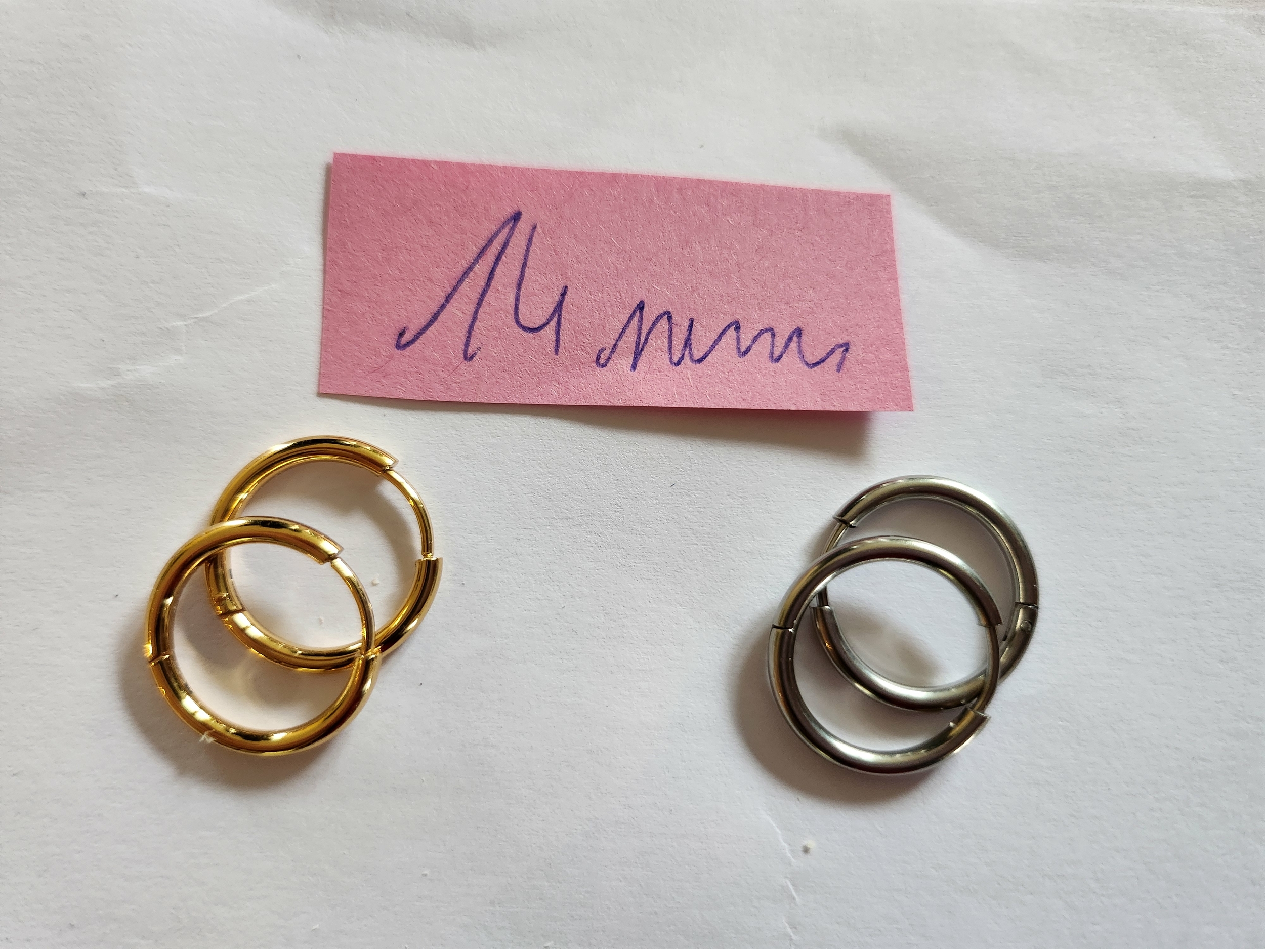 boucles acier inoxydables 14 mm
