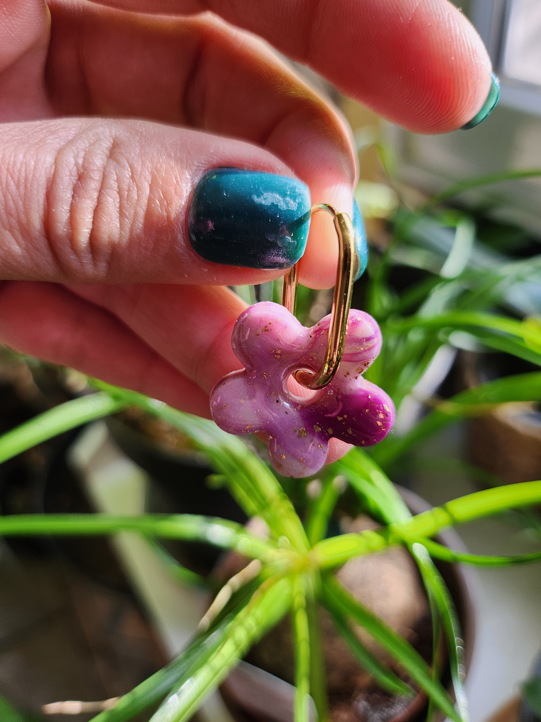 Flora charms XL acec fleuille dor