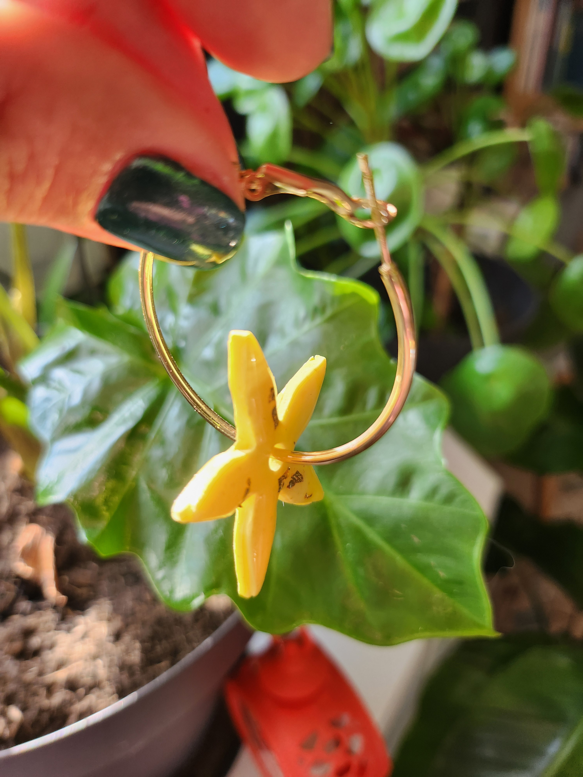Flora charms XXL frangipanier jaune