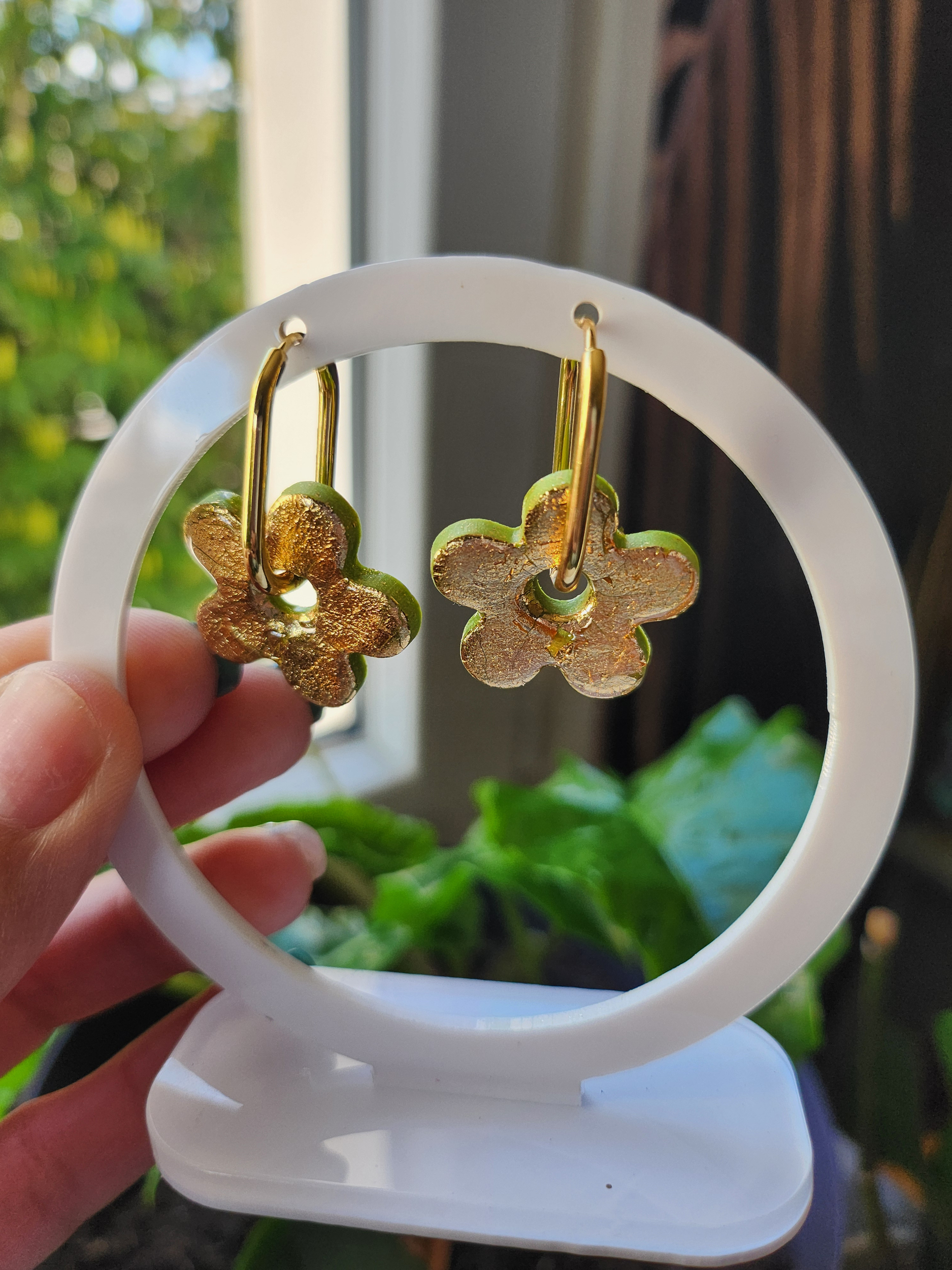 Flora charms feuille d or