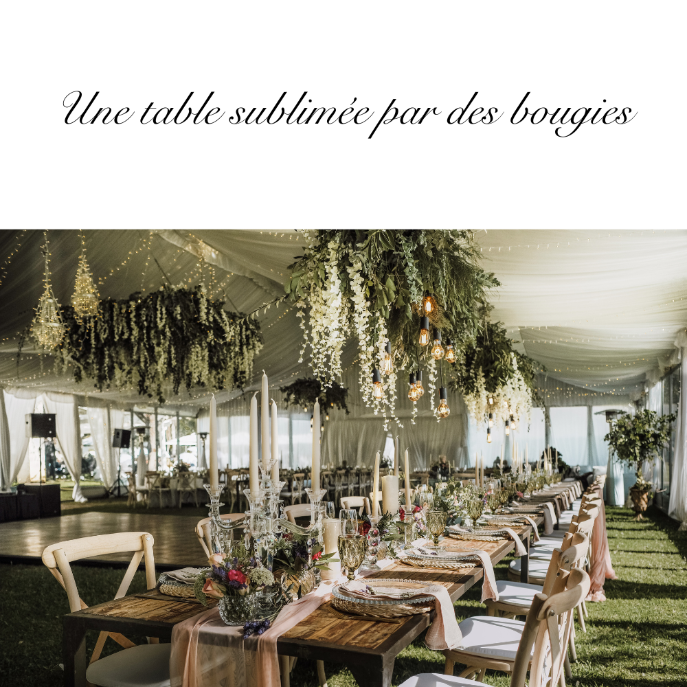 Une table sublimée par des bougies