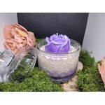 bougie rose violette
