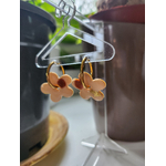Boucles doreilles charms fleur XL
