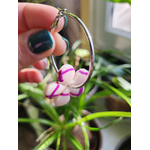 Flora charms XXL blanc et fuchsia