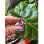mini flora charms blanc et fuchsia