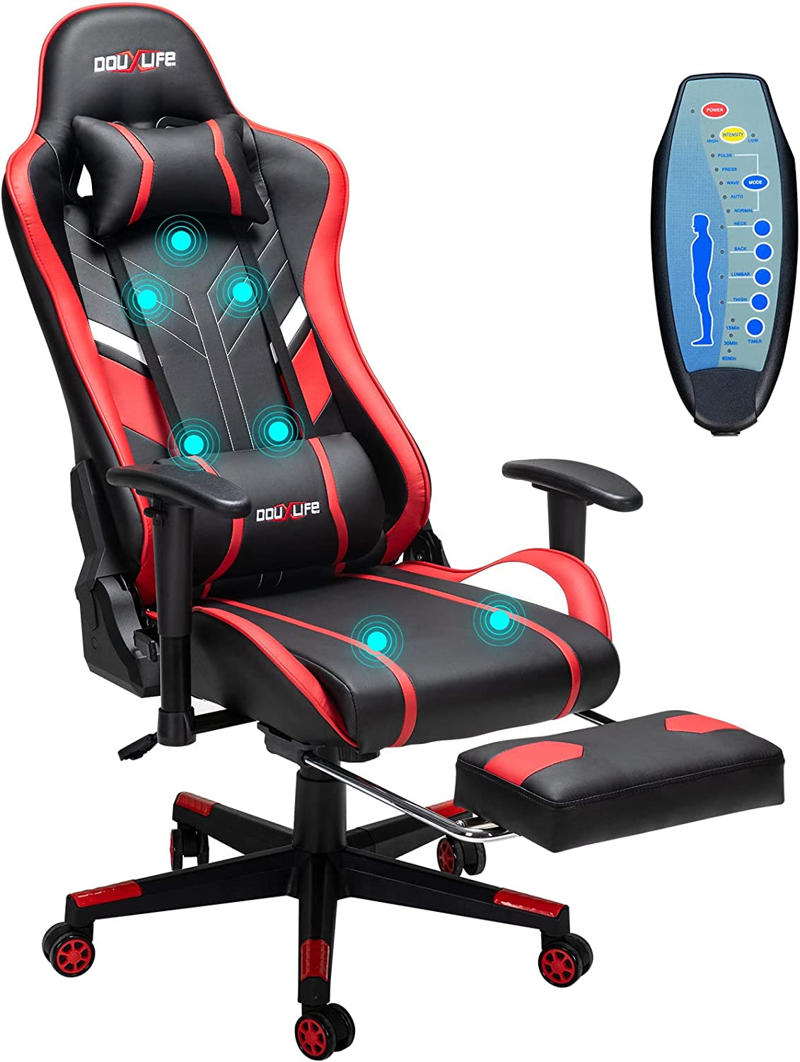 DOUXLIFE - Chaise gaming massante
