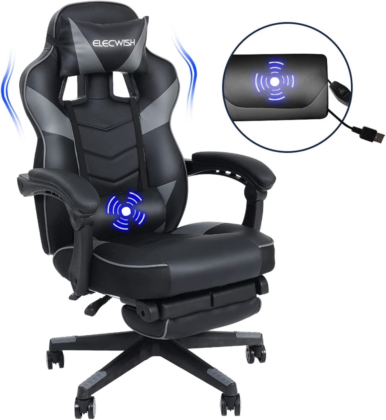 YU YUSING - Chaise gaming massante