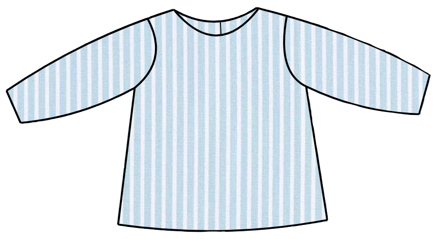 blouse rayée sans col