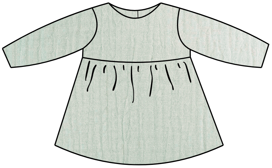 robe gaze sans col