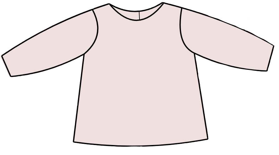 blouse unie sans col