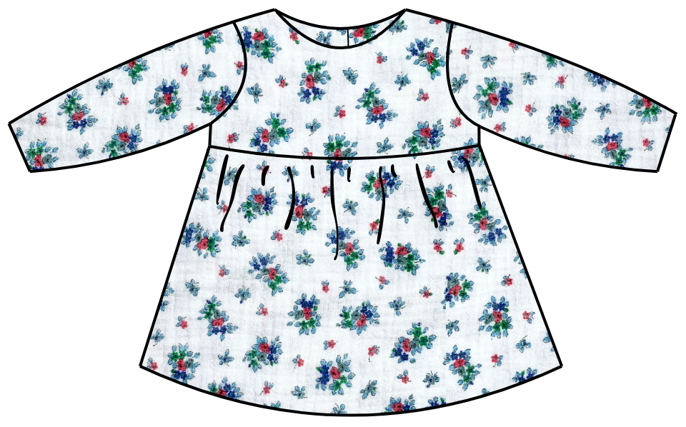 robe DG à motifs sans col