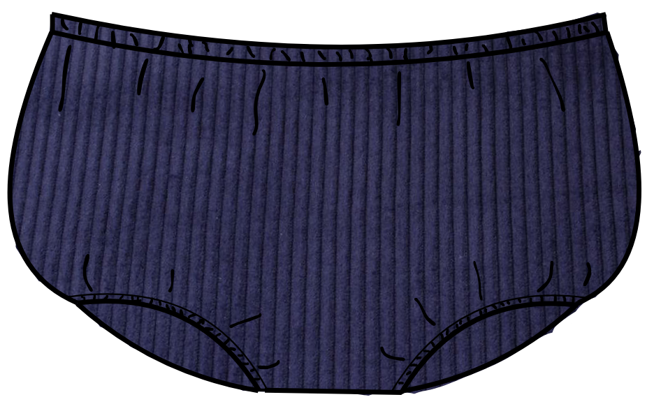 bloomer velours marine