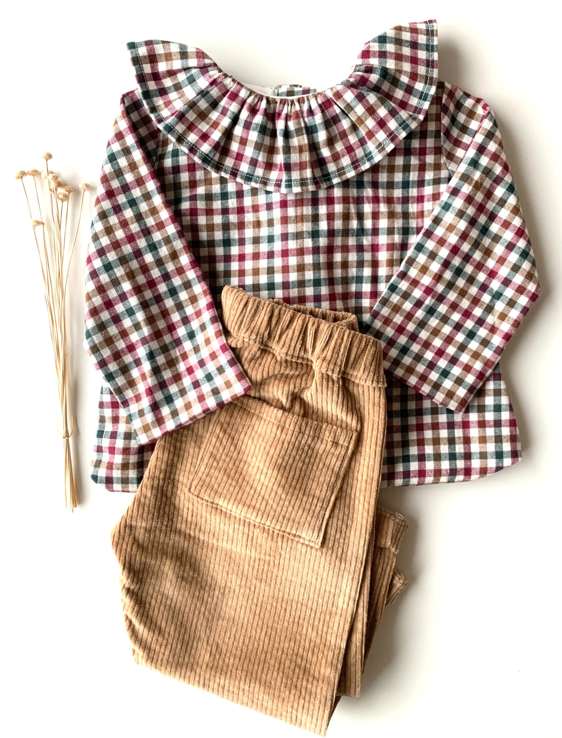 blouse pantalon velours