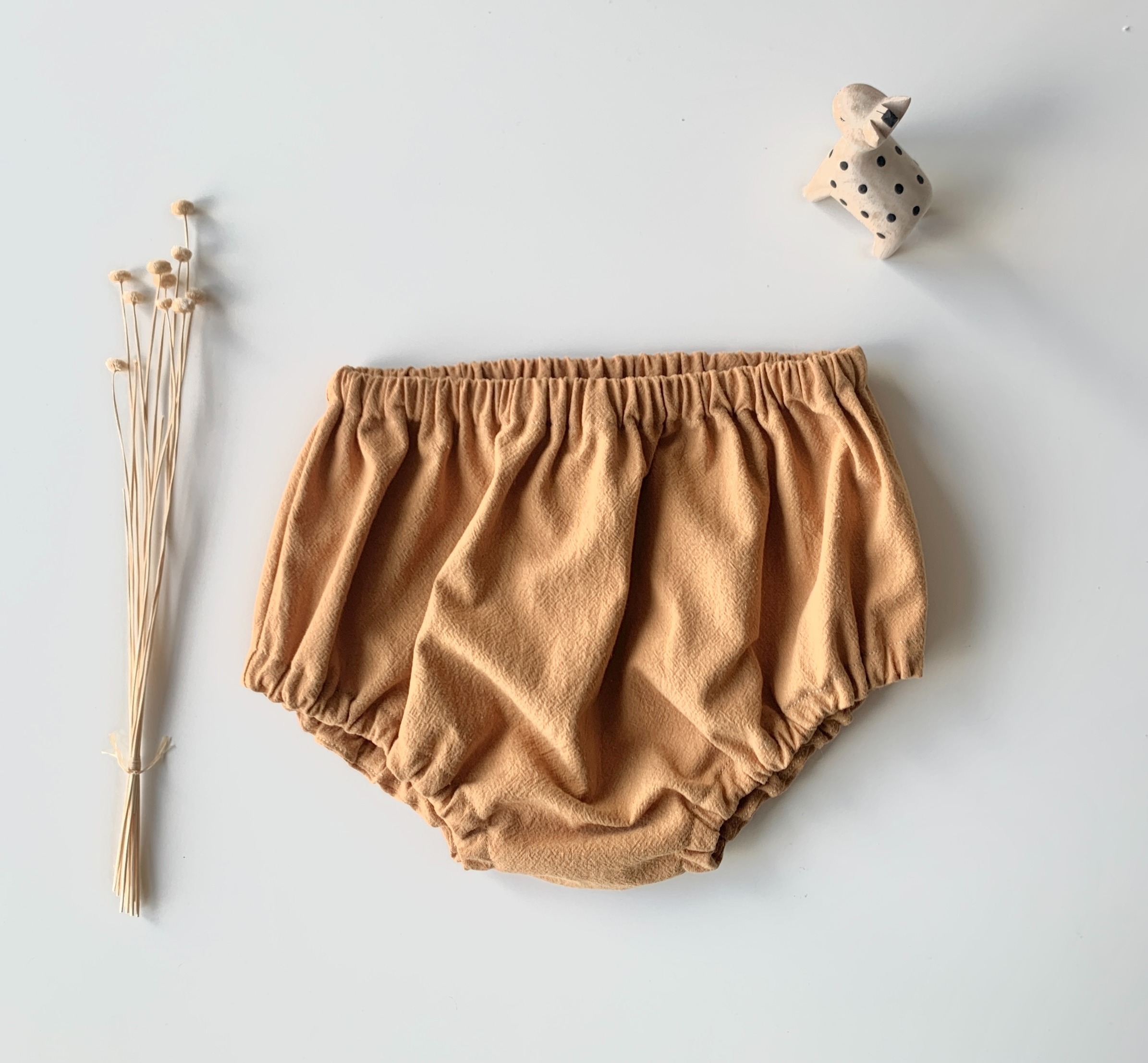 bloomer coton lavé camel