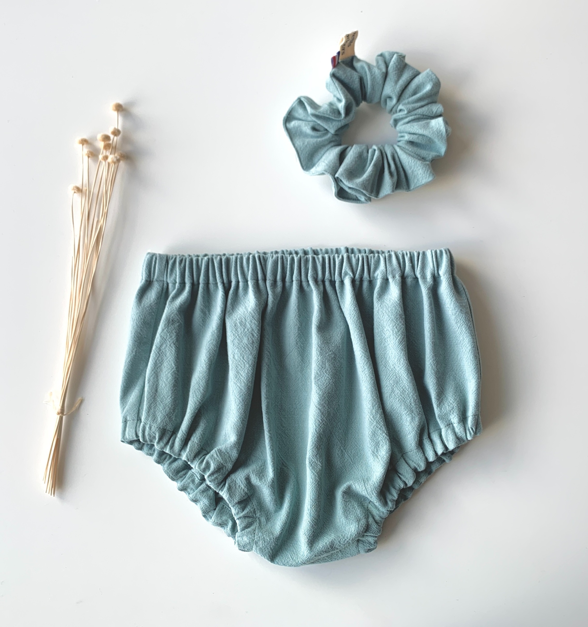 bloomer coton lavé vert sauge