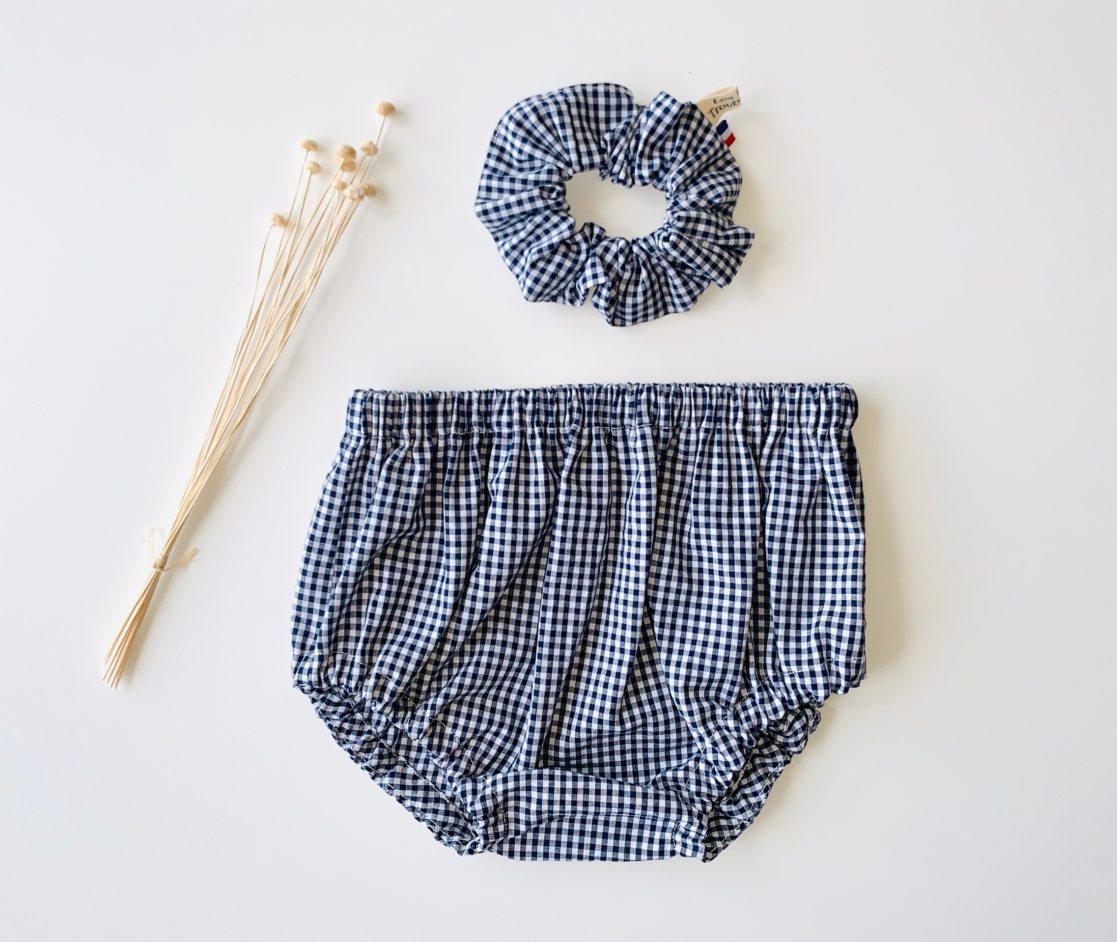 bloomer vichy marine petits carreaux